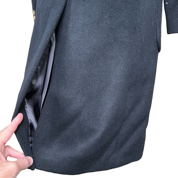 MICHAEL Michael Kors Wool Blend Black Double Breasted Coat w/Sequin Coll… - Picture 8 of 16